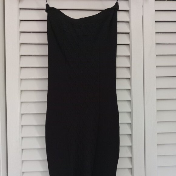 Bebe strapless bodycon mini-dress Size S black - Picture 1 of 2